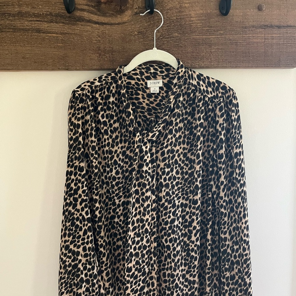 J.Crew Leopard Print Blouse